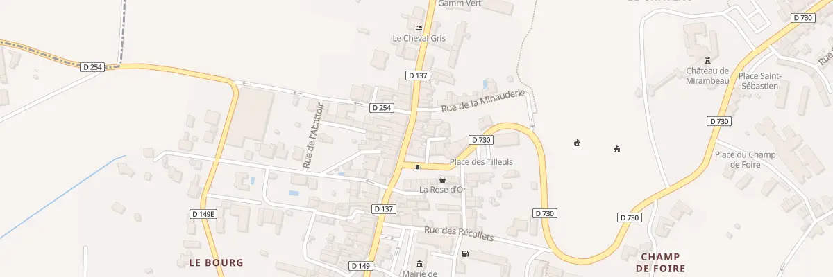 Plan du 58 Av de la République à Mirambeau