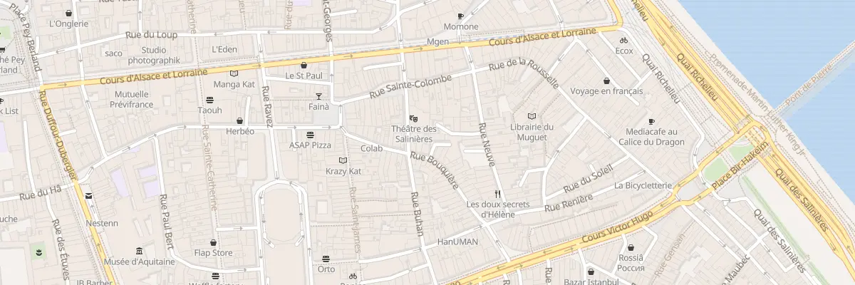 Plan du 30 Rue Bouquière à Bordeaux