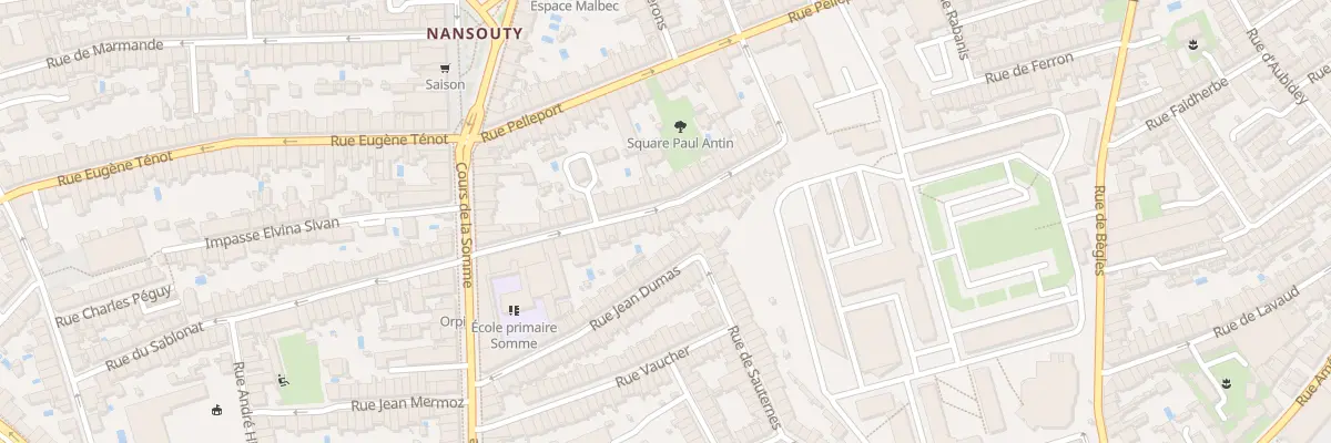 Plan du 25 Rue Paul Antin à Bordeaux