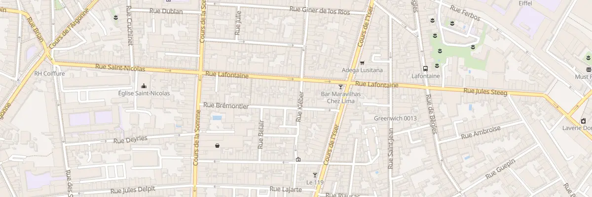 Plan du 103 Rue Kléber à Bordeaux