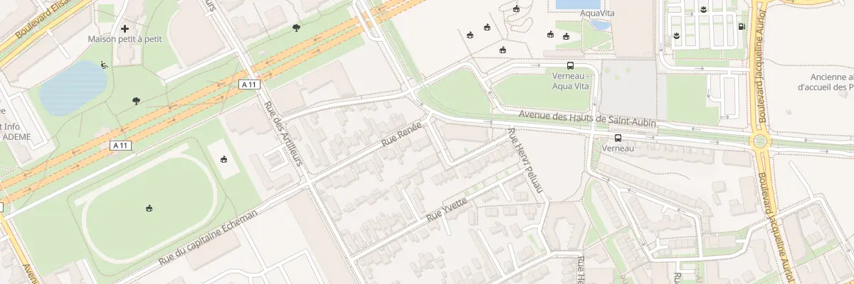 Plan du 9994 Rue du Gal Jean-Ed Verneau à Angers