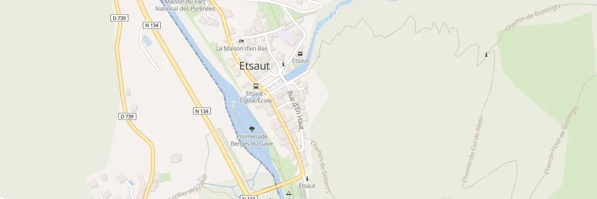 Plan du 5025 Le Bourg à Etsaut