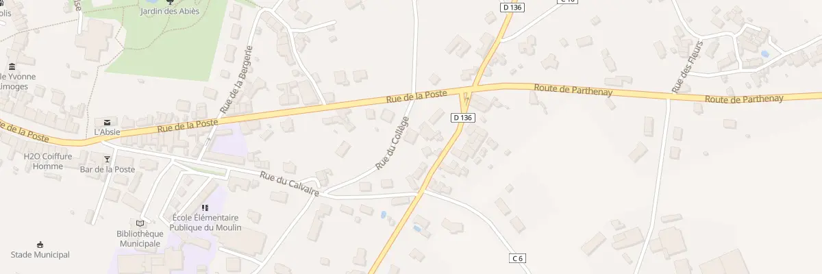 Plan du 31 Rue du Collège à L’Absie