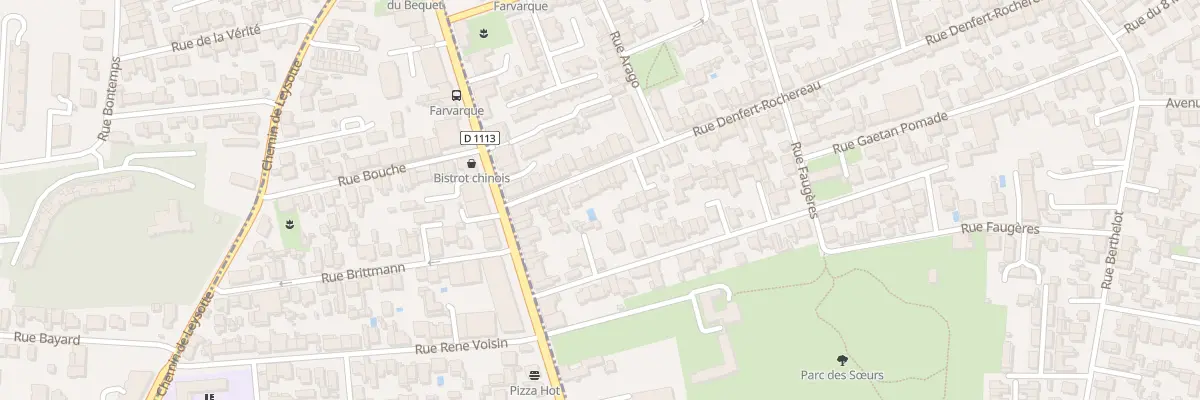Plan du 84 Rue Denfert-Rochereau à Bègles