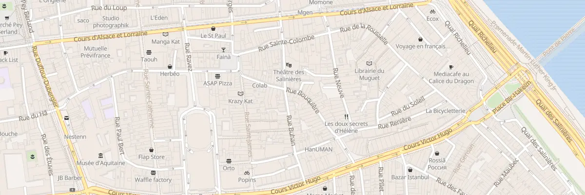 Plan du 25 Rue Bouquière à Bordeaux