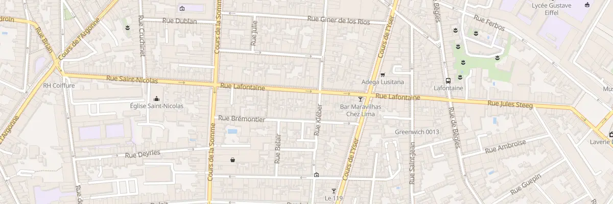 Plan du 43 Rue Lafontaine à Bordeaux