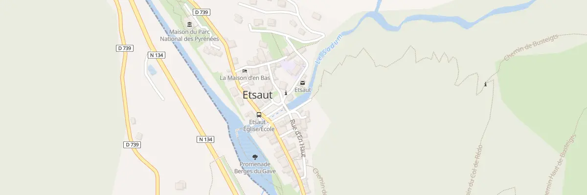 Plan du 5030 Le Bourg à Etsaut