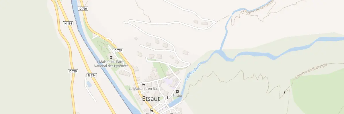 Plan du 3 Che de Caperan à Etsaut