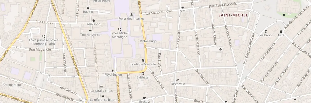 Plan du 20 Rue de Causserouge à Bordeaux