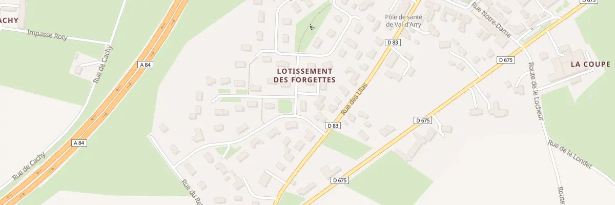 Plan du 2 Rue de l’Avenir - Noyers Bocag à Val d’Arry