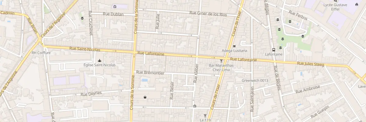 Plan du 37 Rue Lafontaine à Bordeaux