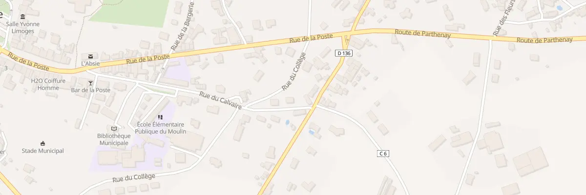 Plan du 46 Rue du Calvaire à L’Absie