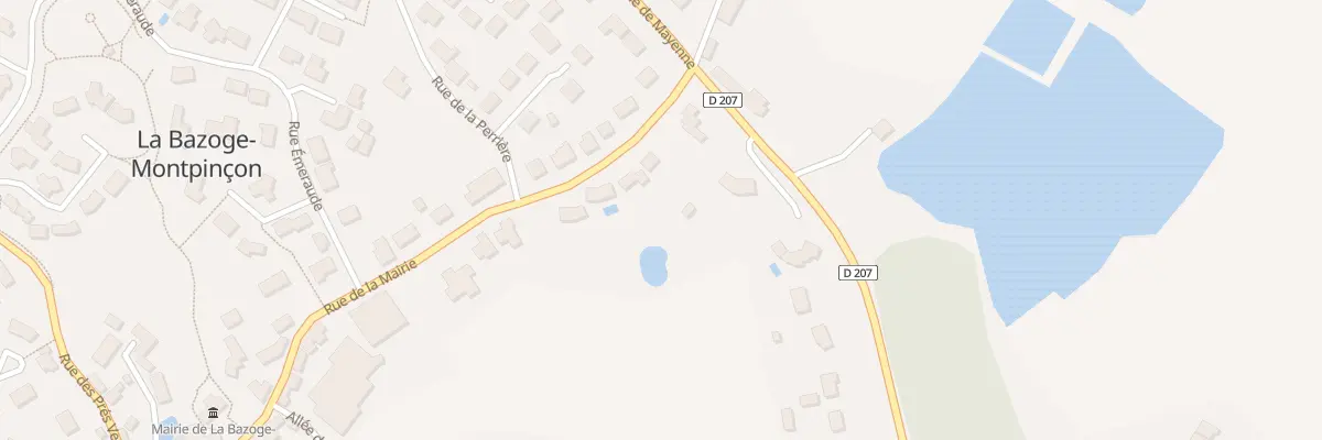 Plan du 28 Rue de la Mairie à La Bazoge-Montpinçon