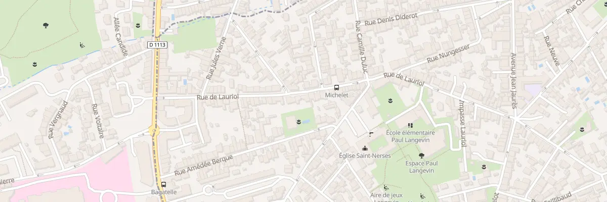 Plan du 67 Rue Lauriol à Bègles