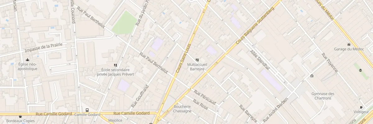 Plan du 17 Crs Balguerie Stuttenberg à Bordeaux