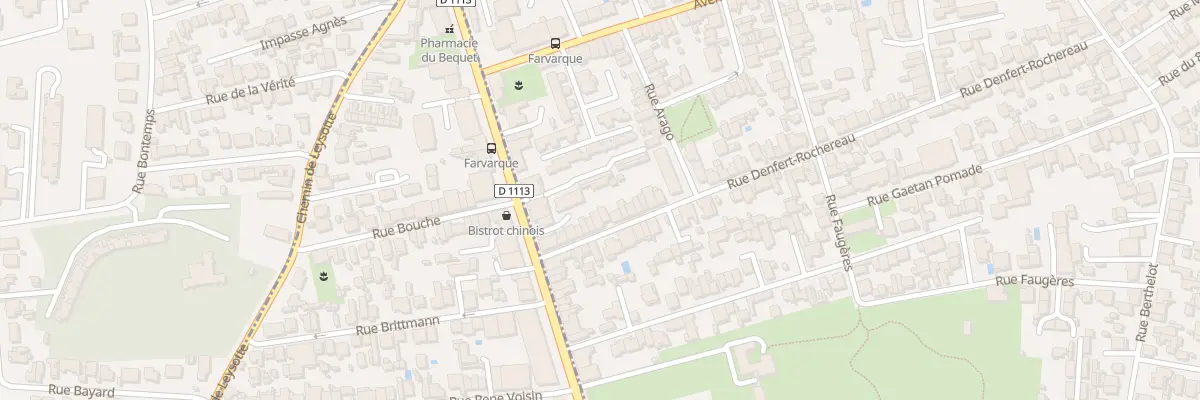 Plan du 85 Rue Denfert-Rochereau à Bègles
