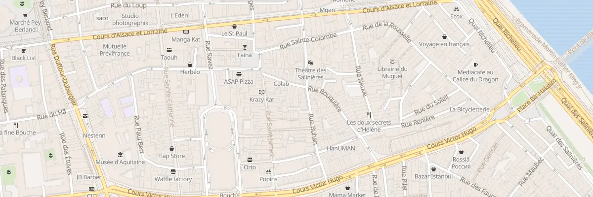 Plan du 17 Rue Bouquière à Bordeaux