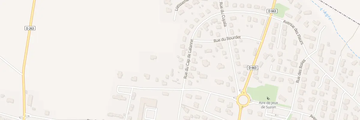 Plan du 322 Rue du Cap de Lalanne à Artix