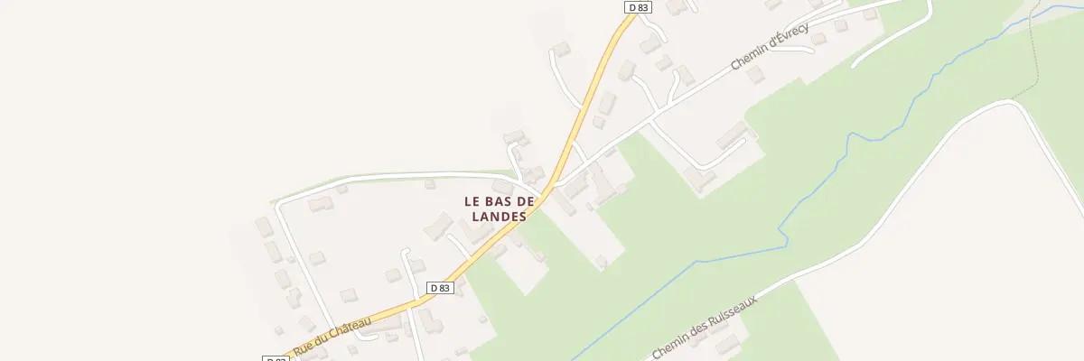 Plan du 845 Rue du Château à Landes-sur-Ajon