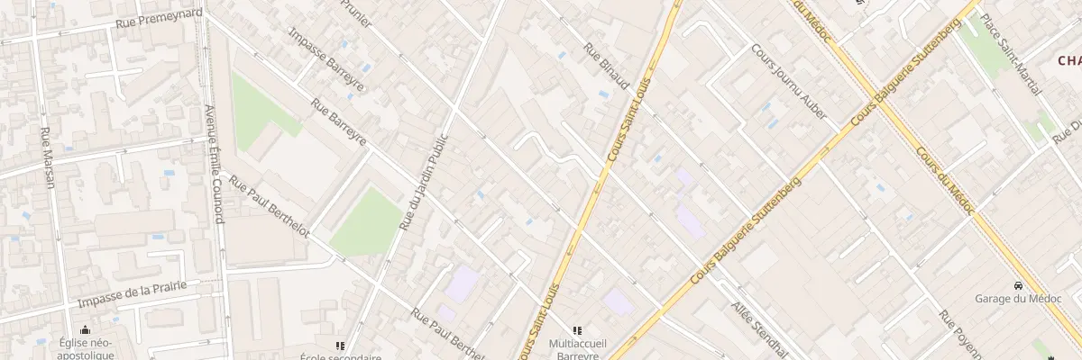 Plan du 33 Rue Prunier à Bordeaux