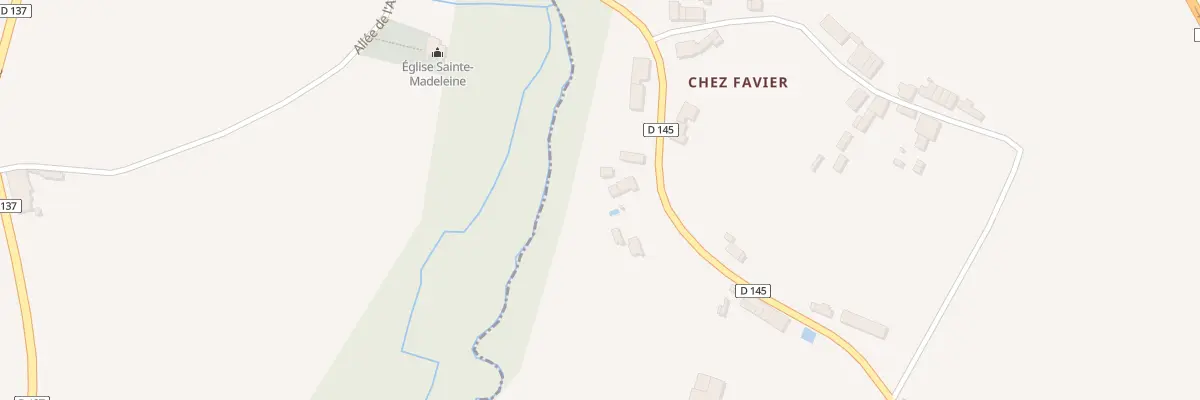 Plan du 5 Chez Favier à Boisredon
