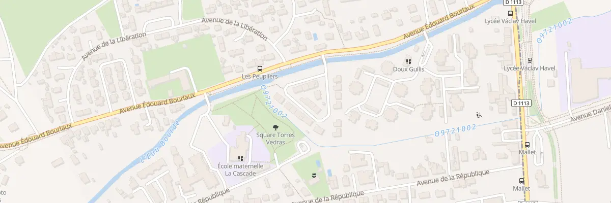 Plan du 10 Rue des Peupliers à Villenave-d’Ornon