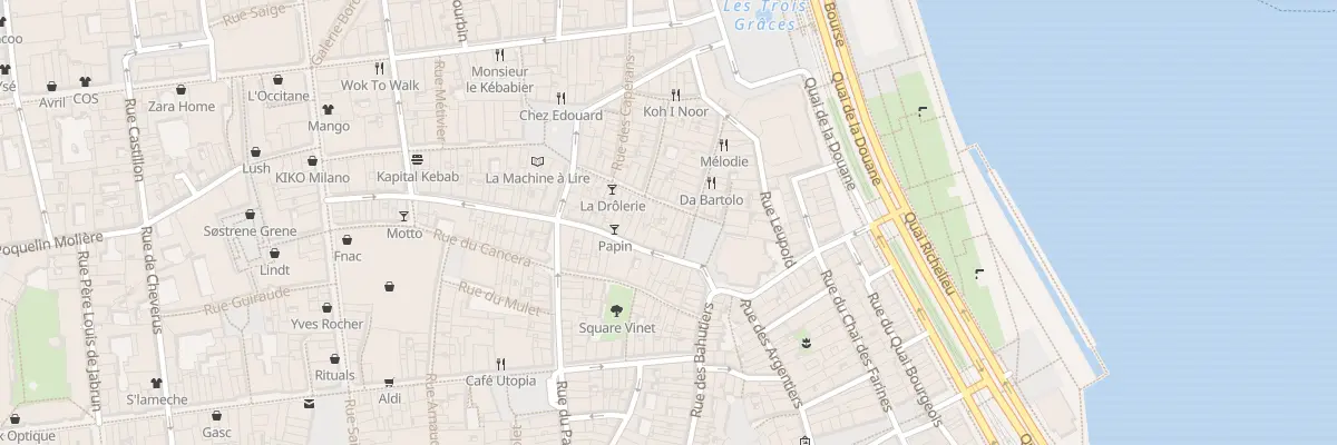 Plan du 14 Rue Parlement Saint Pierre à Bordeaux