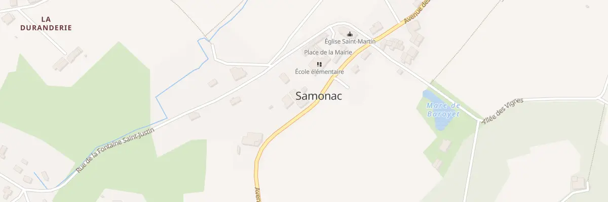 Plan du 7 Av des Cotes de Bourg à Samonac