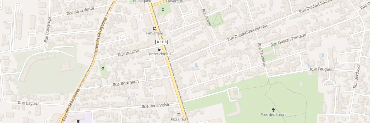 Plan du 90 Rue Denfert-Rochereau à Bègles