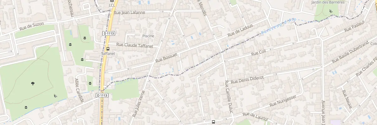 Plan du 18 Rue Bossuet à Bordeaux