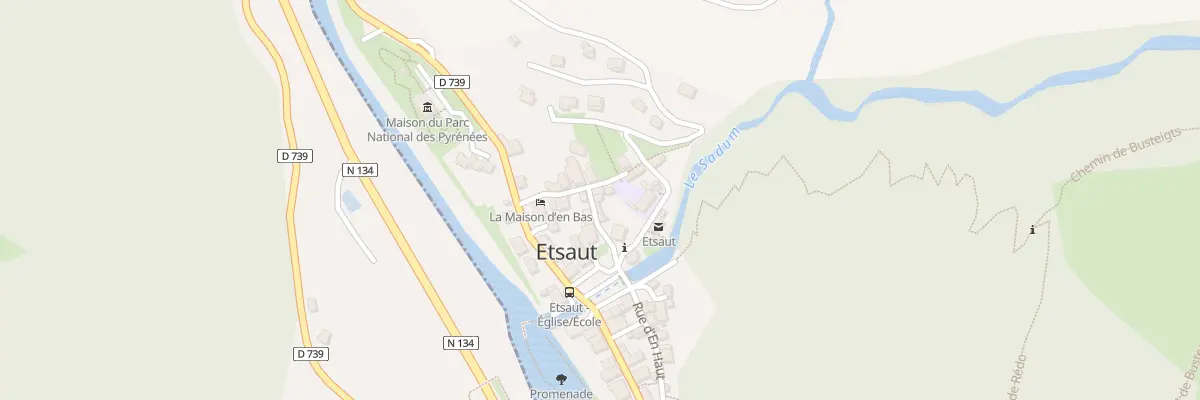 Plan du 5041 Le Bourg à Etsaut