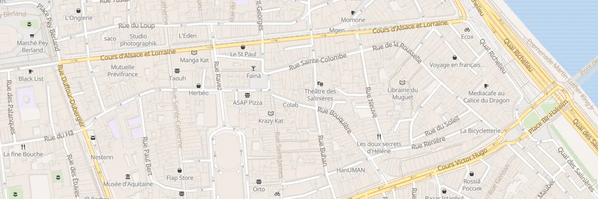 Plan du 14 Rue Bouquière à Bordeaux
