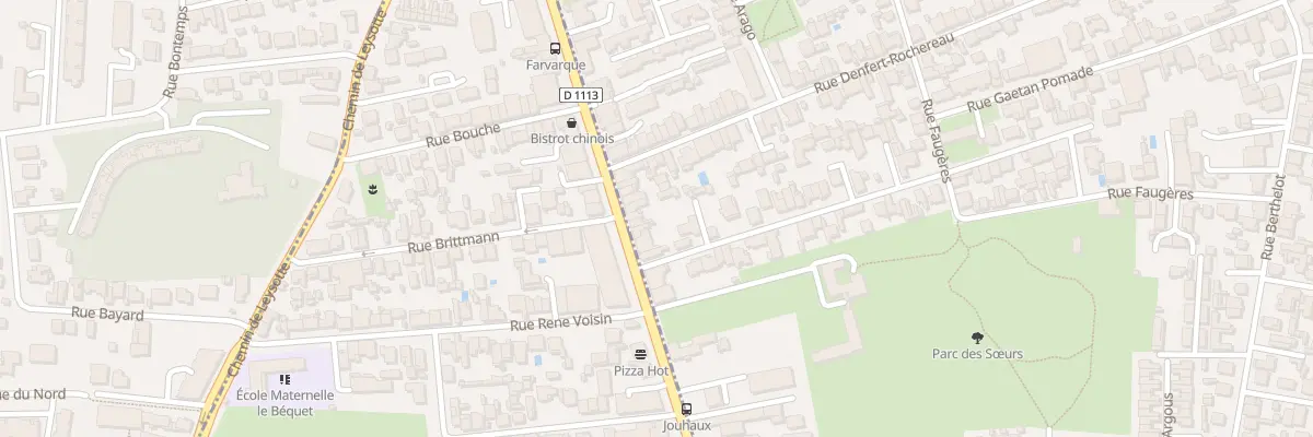 Plan du 264 Rte de Toulouse à Bègles