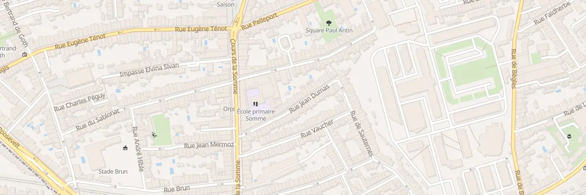 Plan du 34 Rue Jean Dumas à Bordeaux