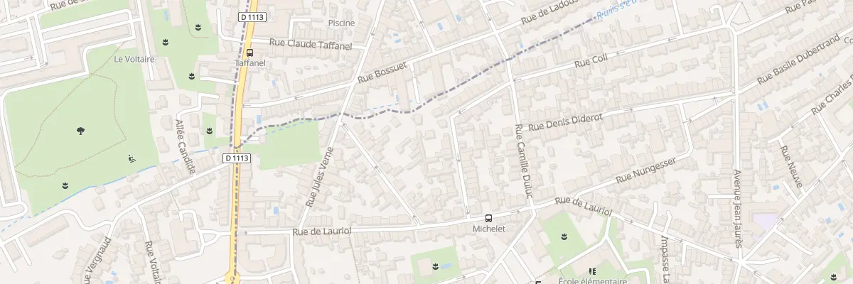 Plan du 33 Rue Jules Michelet à Bègles