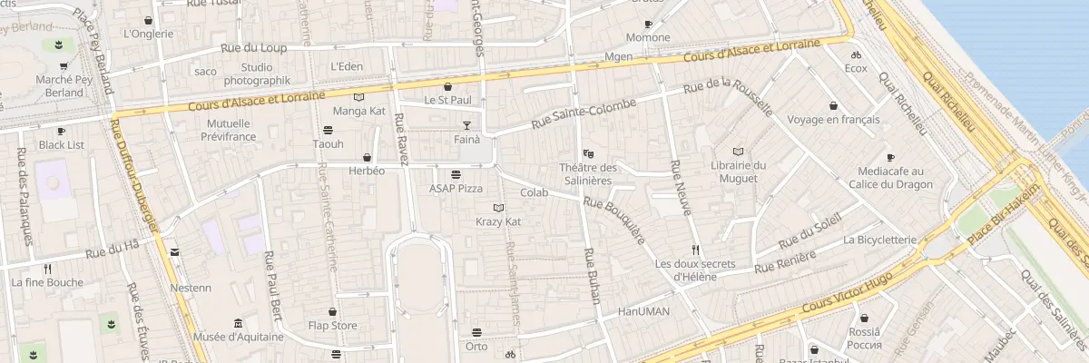 Plan du 12 Rue Bouquière à Bordeaux