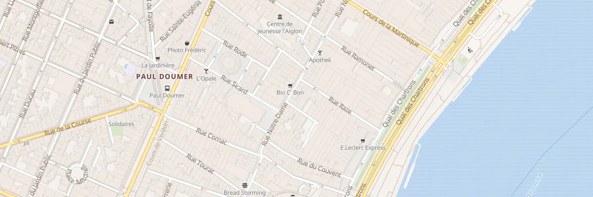 Plan du 74 Rue Notre Dame à Bordeaux