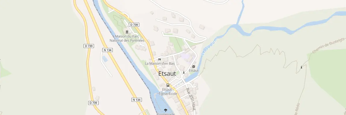 Plan du 2 Che de l’Eglise à Etsaut