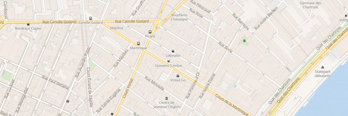 Plan du 22 Rue des Retaillons à Bordeaux