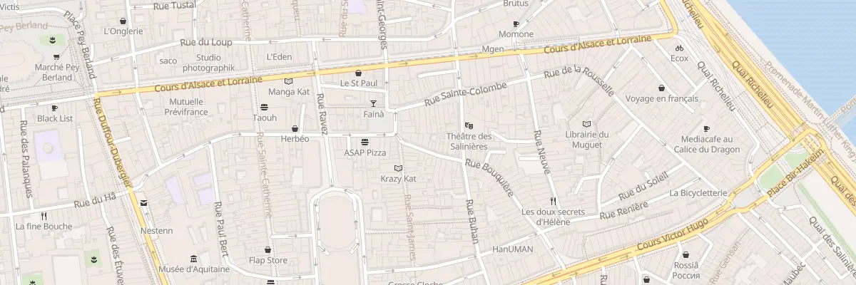 Plan du 8 Rue Bouquière à Bordeaux