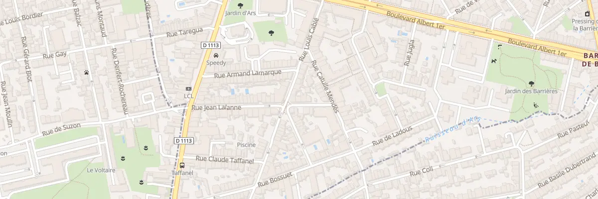 Plan du 40 Rue Jean Lalanne à Bordeaux