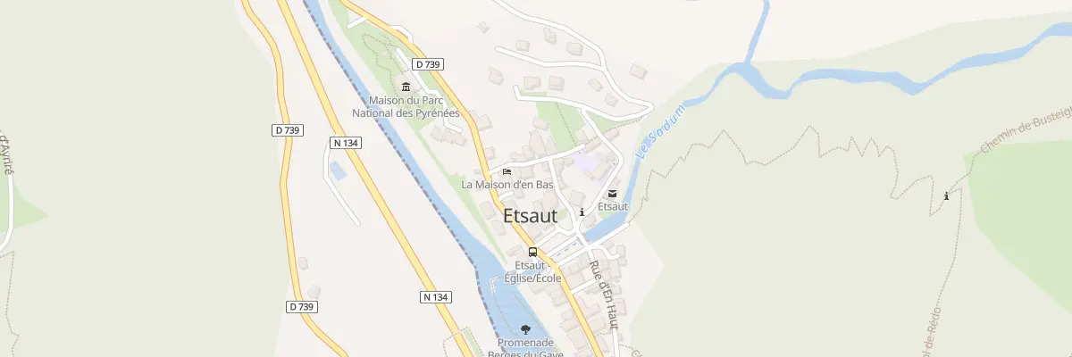 Plan du 5047 Le Bourg à Etsaut