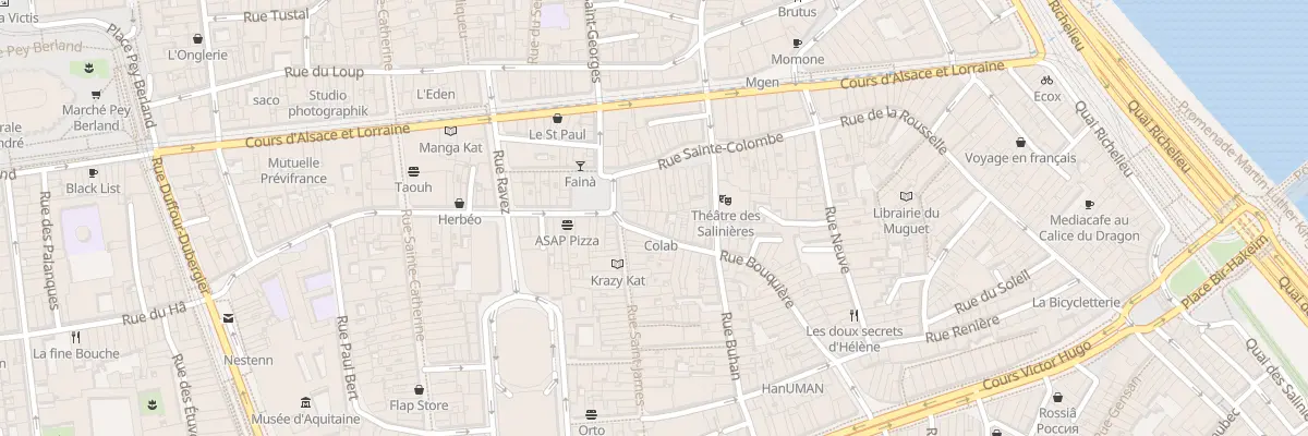 Plan du 6 Rue Bouquière à Bordeaux