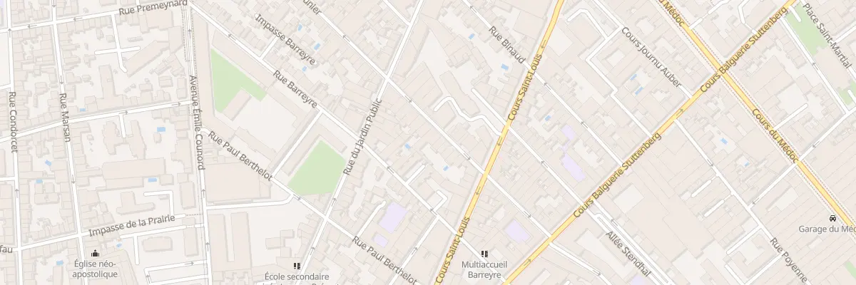 Plan du 38 Rue Prunier à Bordeaux