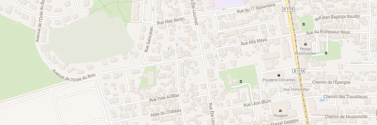 Plan du 2 Rue André Amanieu à Villenave-d’Ornon