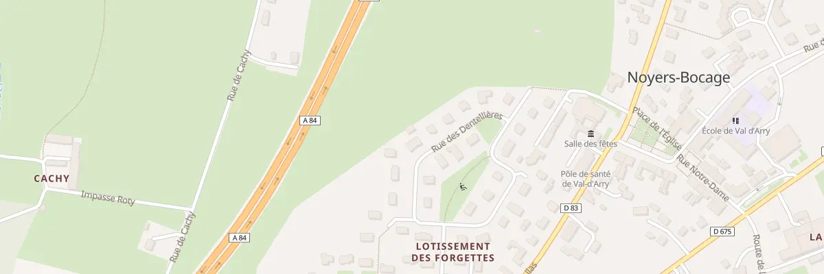 Plan du 34 Rue des Dentellieres - Noyers à Val d’Arry