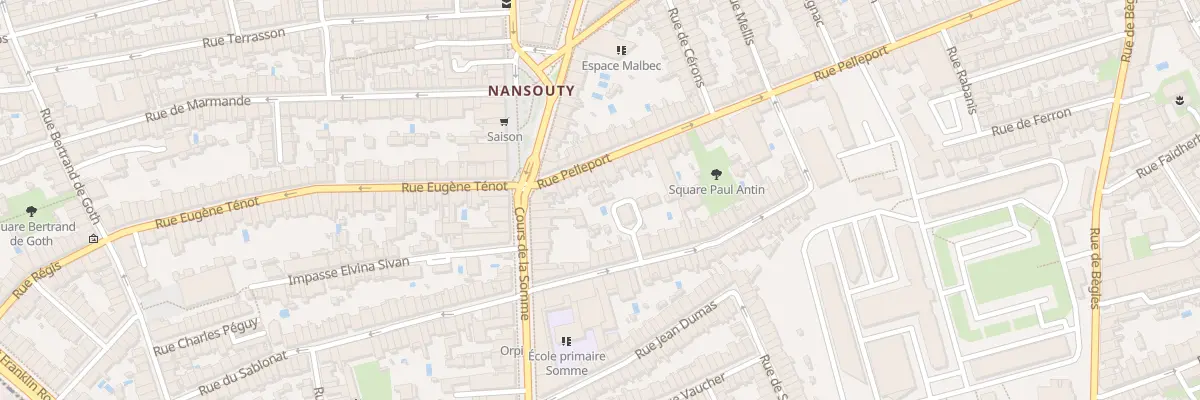 Plan du 302 Rue Pelleport à Bordeaux