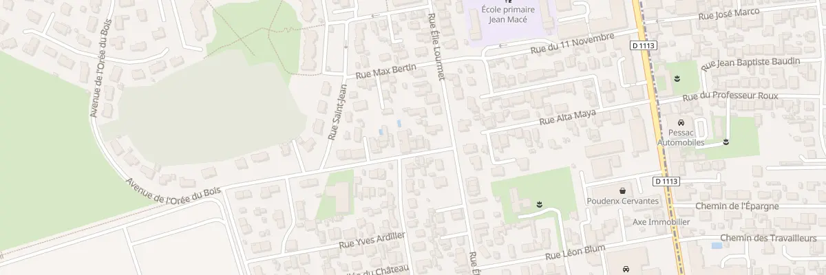 Plan du 3 Rue André Amanieu à Villenave-d’Ornon