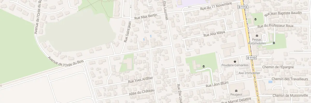 Plan du 4 Rue André Amanieu à Villenave-d’Ornon
