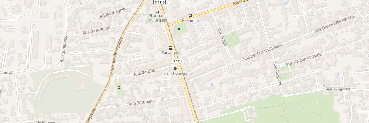 Plan du 242 Rte de Toulouse à Bègles